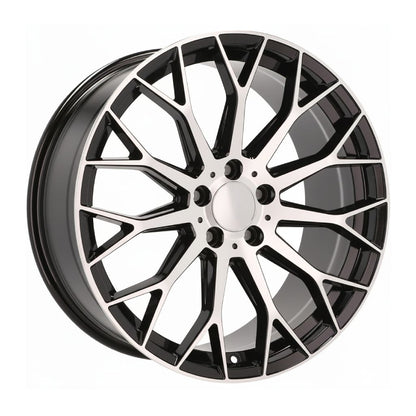 MB20 19x9.5 5x112 +38 66.6 Black Machined Face