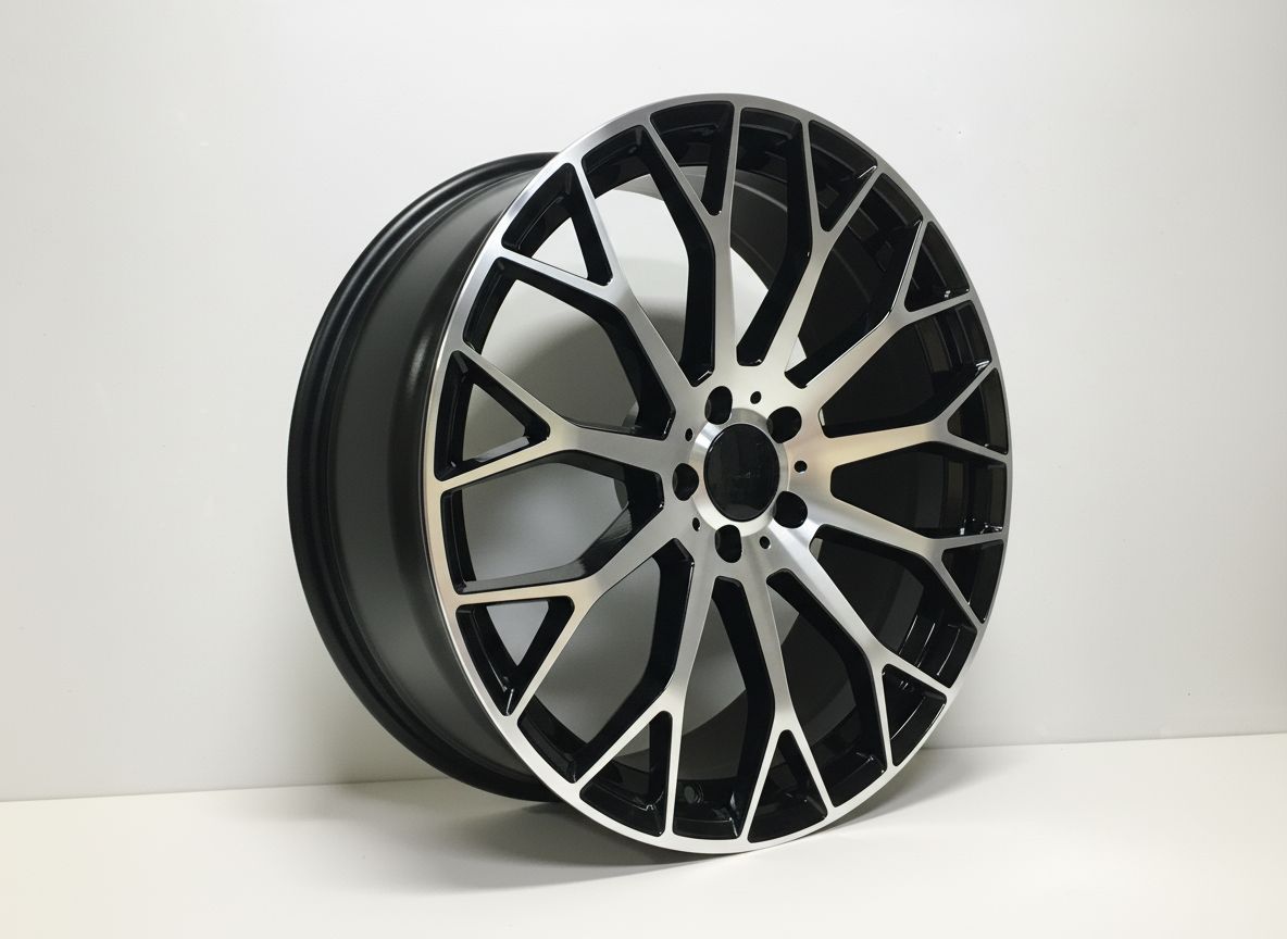 MB20 19x9.5 5x112 +38 66.6 Black Machined Face