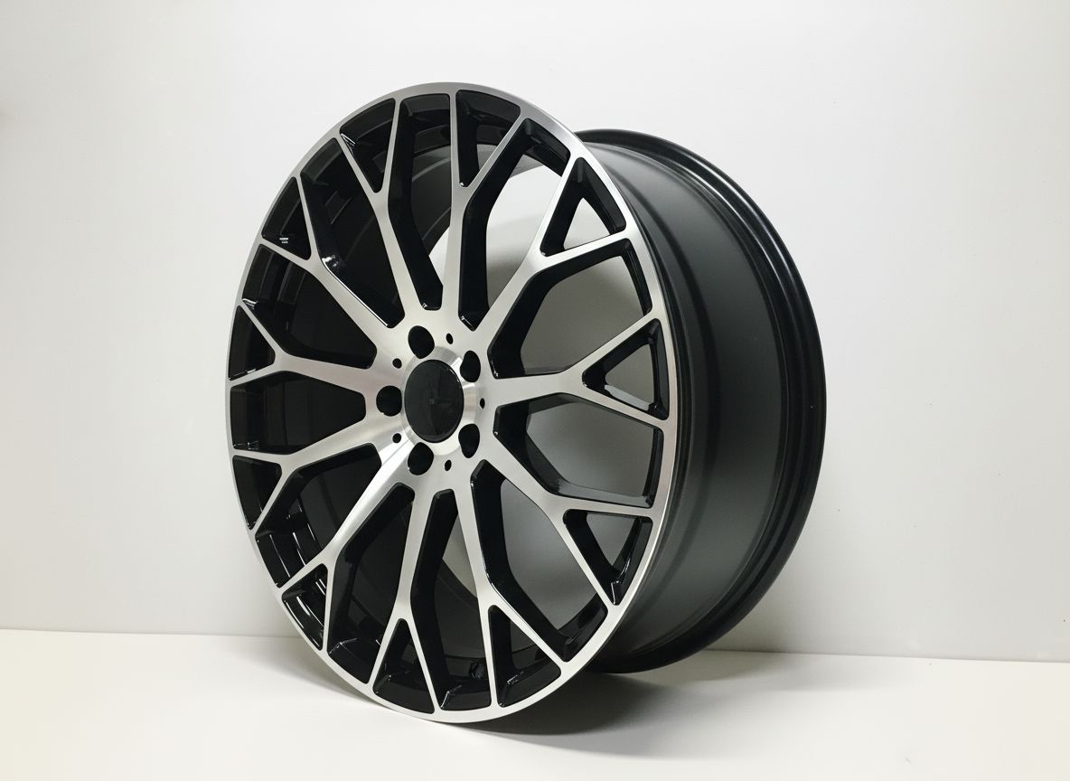 MB20 20x8.5 5x112 +35 66.6 Black Machined Face
