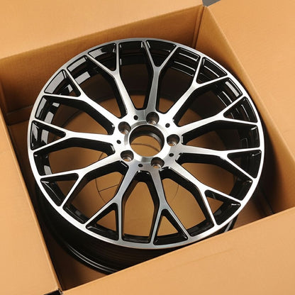 MB20 20x9.5 5x112 +38 66.6 Black Machined Face