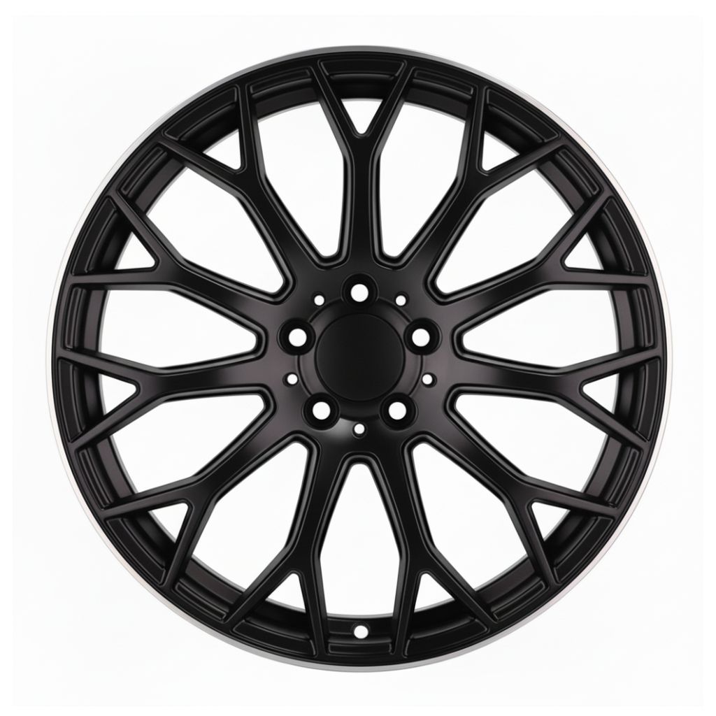 MB20 19x9.5 5x112 +38 66.6 Matte Black Machined Tip