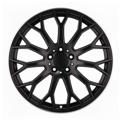 MB20 19x8.5 5x112 +42 66.6 Matte Black Machined Tip