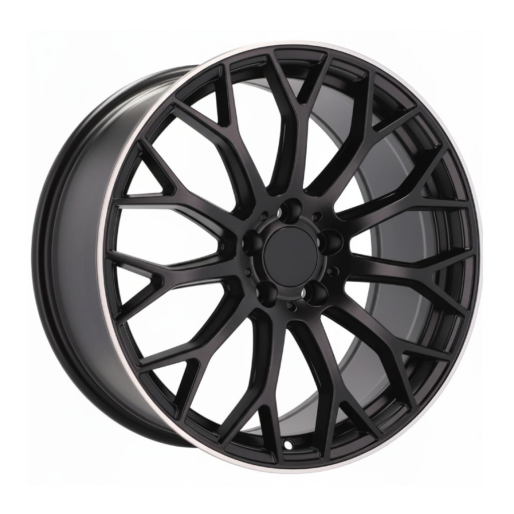 MB20 19x9.5 5x112 +38 66.6 Matte Black Machined Tip