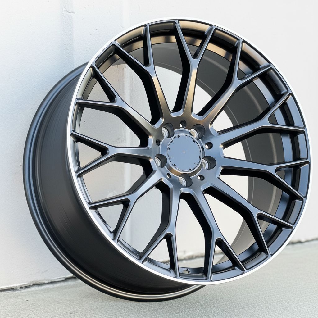 MB20 19x9.5 5x112 +38 66.6 Matte Black Machined Tip