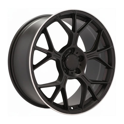 MB21 19x9.5 5x112 +38 66.6 Matte Black Machined Tip