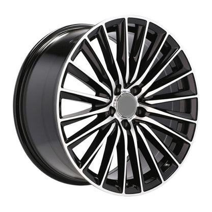 MB23 20x9.5 5x112 +38 66.6 Black Machined Face