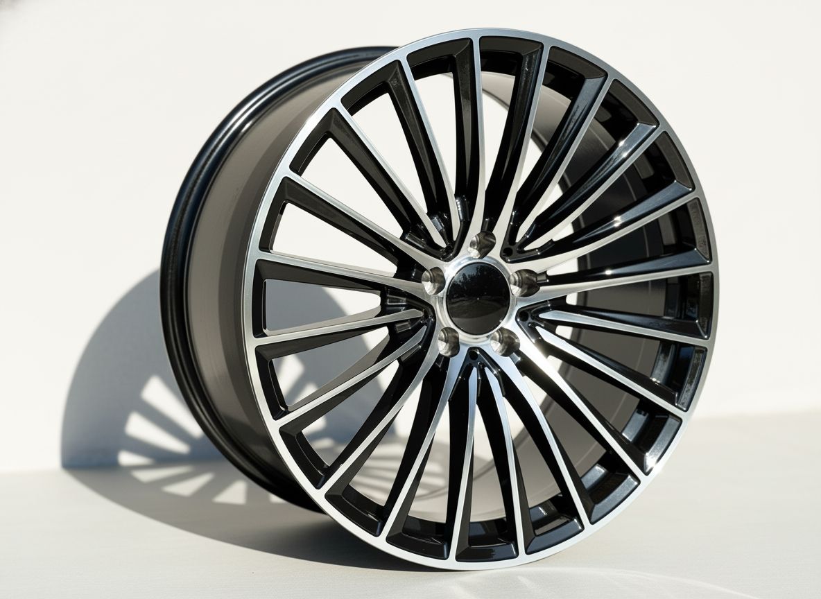MB23 19x9.5 5x112 +38 66.6 Black Machined Face