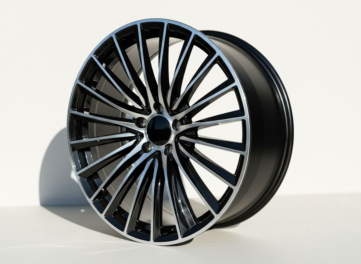 MB23 19x9.5 5x112 +38 66.6 Black Machined Face