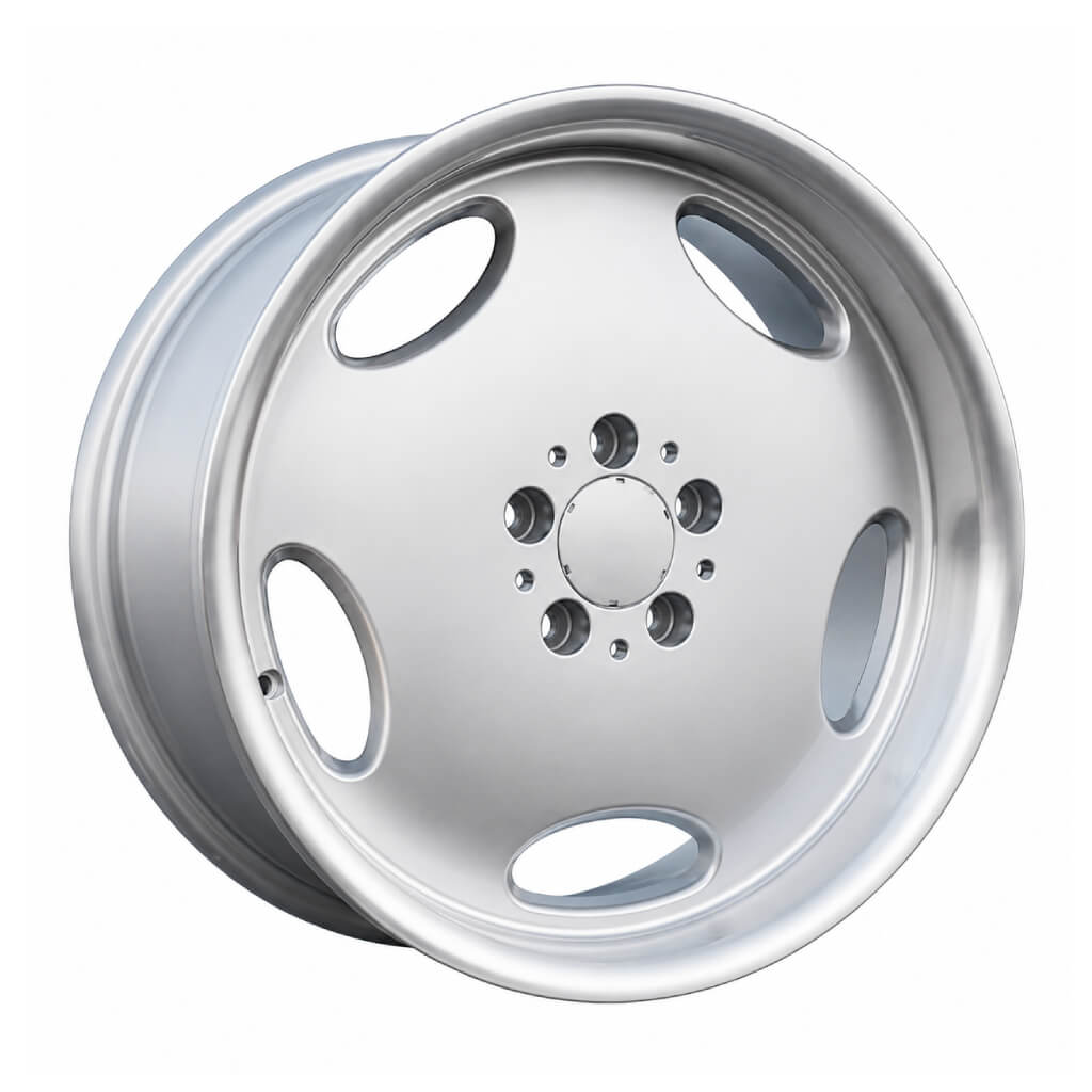 MB25 18x8.5 5x112 +35 66.6 Silver Machined Lip