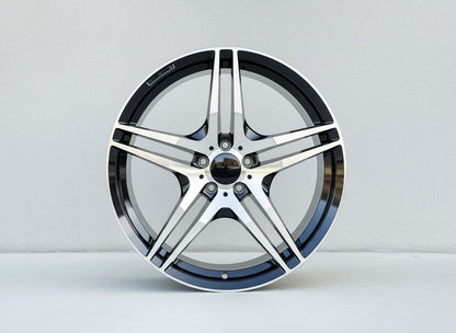 MB3 20x8.5 5x112 +35 66.6 Black Machined Face