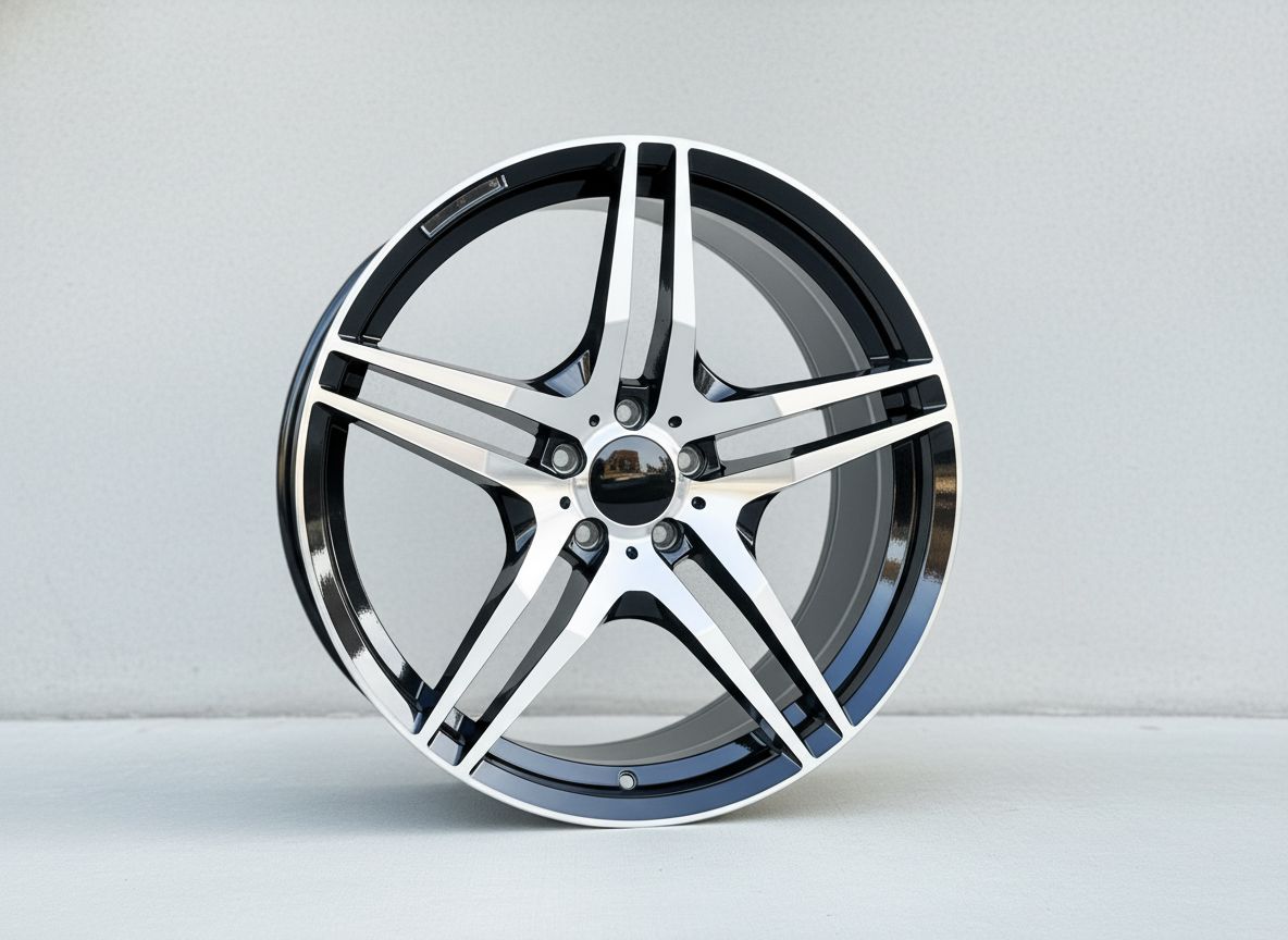MB3 20x8.5 5x112 +35 66.6 Black Machined Face