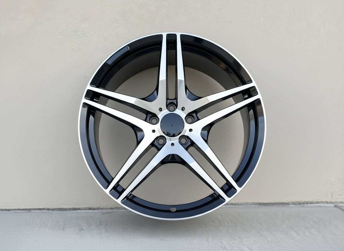 MB3 19x8.5 5x112 +35 66.6 Black Machined Face