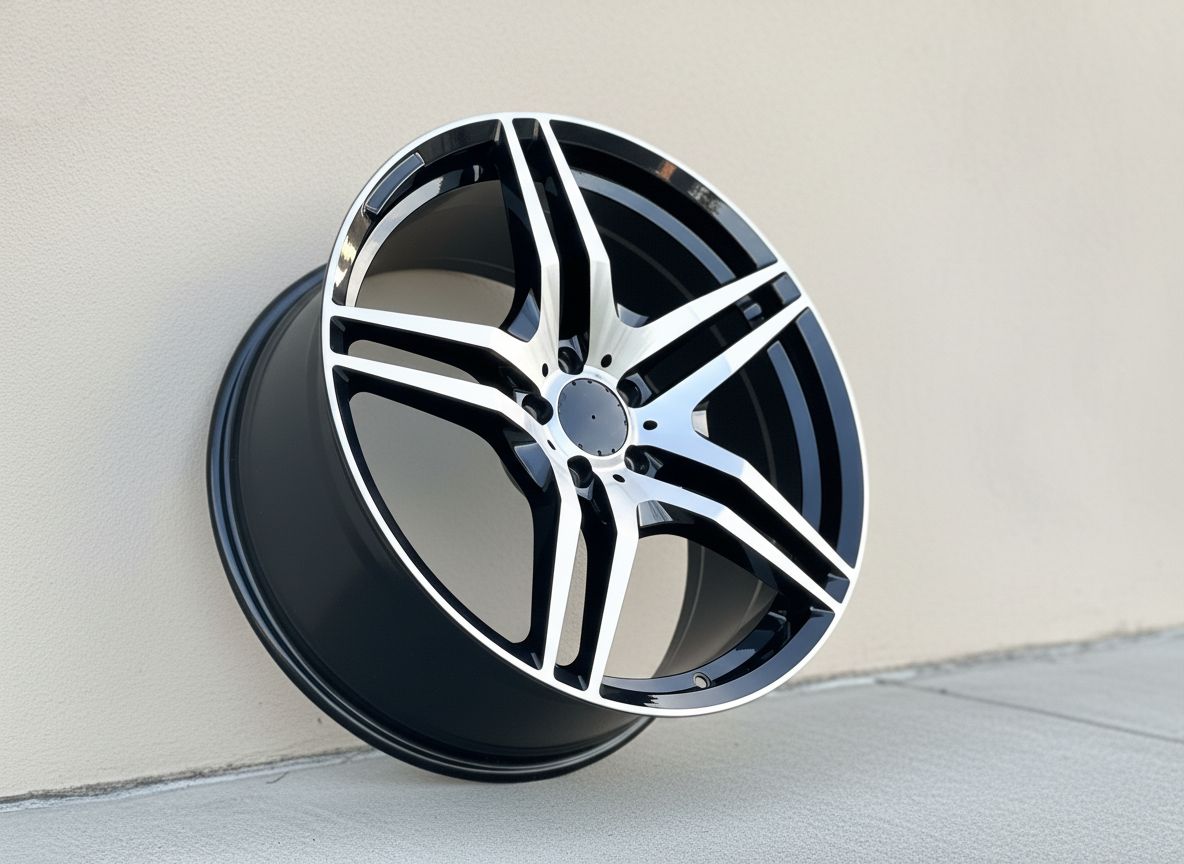 MB3 19x8.5 5x112 +35 66.6 Black Machined Face