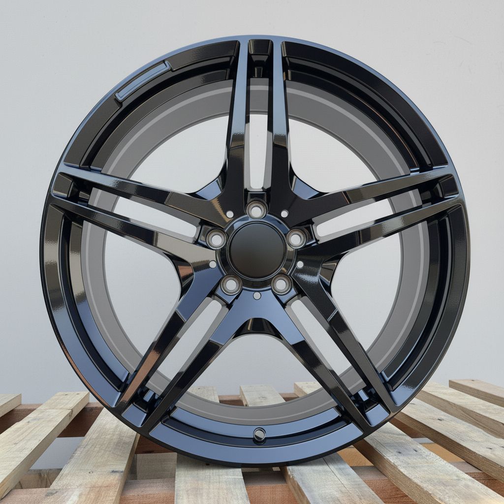 MB3 19x9.5 5x112 +38 66.6 Gloss Black
