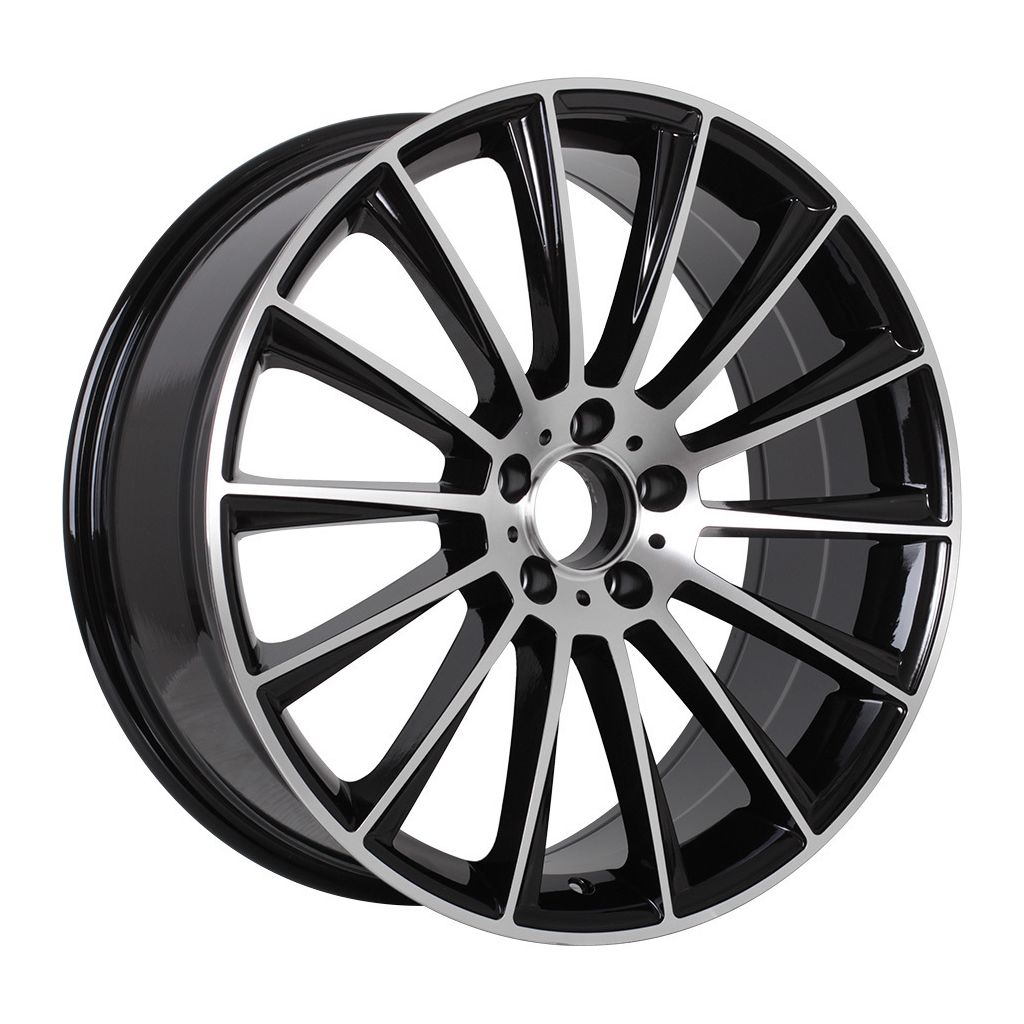 MB4 19x9.5 5x112 +45 66.6 Black Machined Face