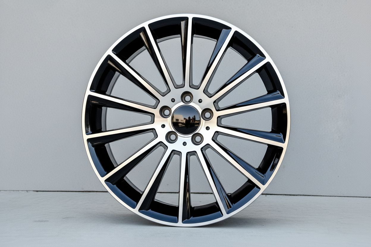 MB4 18x9.5 5x112 +38 66.6 Black Machined Face