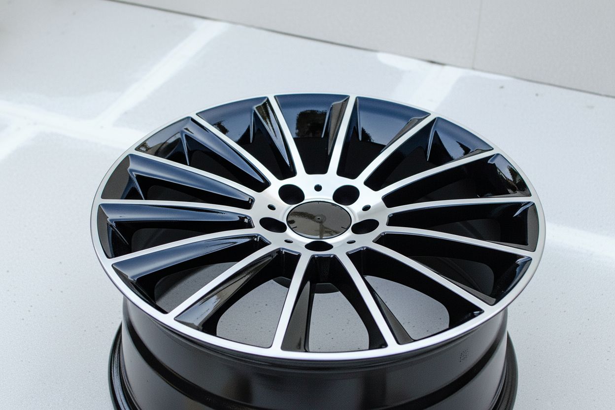 MB4 18x8 5x112 +42 66.6 Black Machined Face