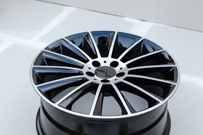 MB4 18x8.5 5x112 +35 66.6 Black Machined Face