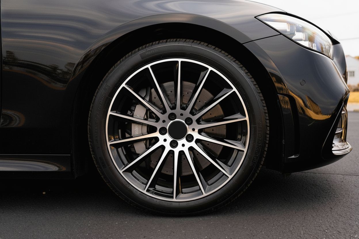 MB4 20x9.5 5x112 +40 66.6 Black Machined Face