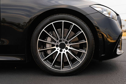 MB4 20x9.5 5x112 +40 66.6 Black Machined Face