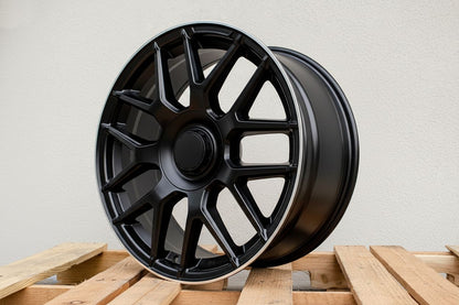 MB8 19x8.5 5x112 +35 66.6 Matte Black Machined Tip