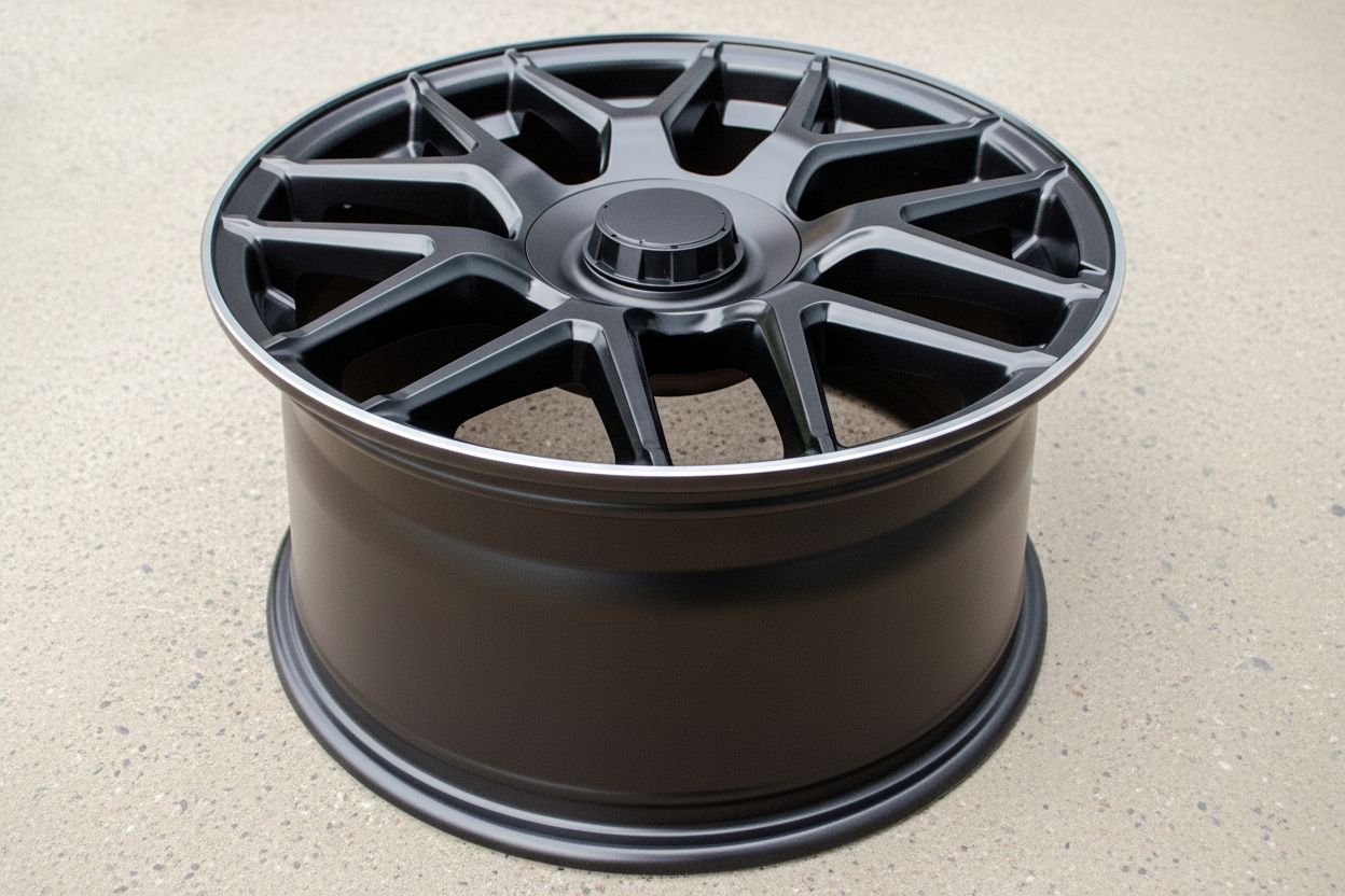 MB8 19x8.5 5x112 +35 66.6 Matte Black Machined Tip