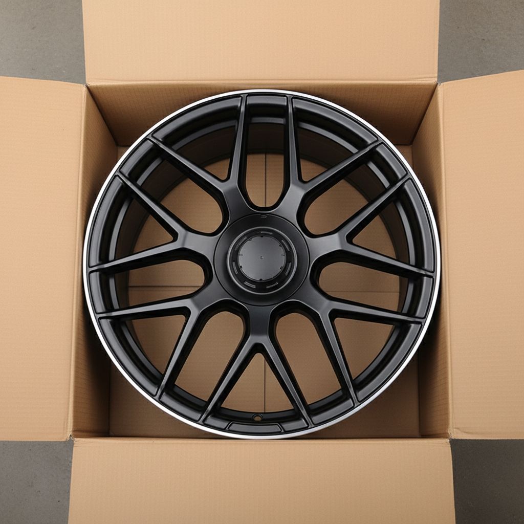 MB8 19x8.5 5x112 +35 66.6 Matte Black Machined Tip
