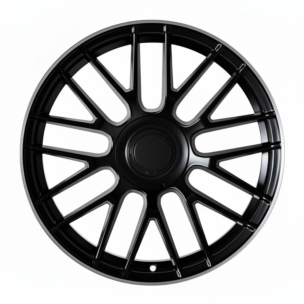 MB8-V2 19x9.5 5x112 +40 66.6 Matte Black Machined Tip