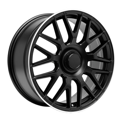 MB8-V2 19x8.5 5x112 +35 66.6 Matte Black Machined Tip