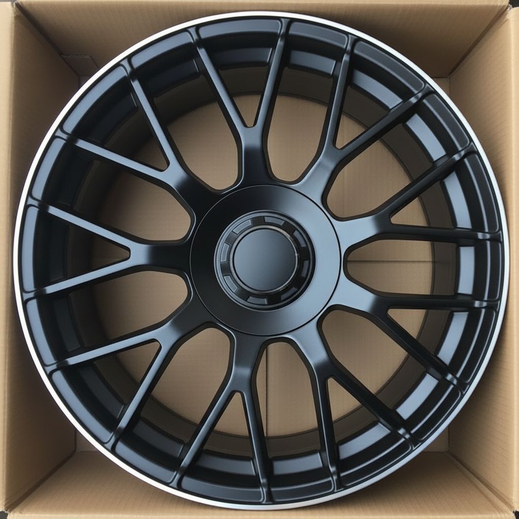 MB8-V2 18x8 5x112 +42 66.6 Matte Black Machined Tip
