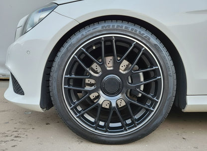 MB8-V2 18x8 5x112 +35 66.6 Matte Black Machined Tip