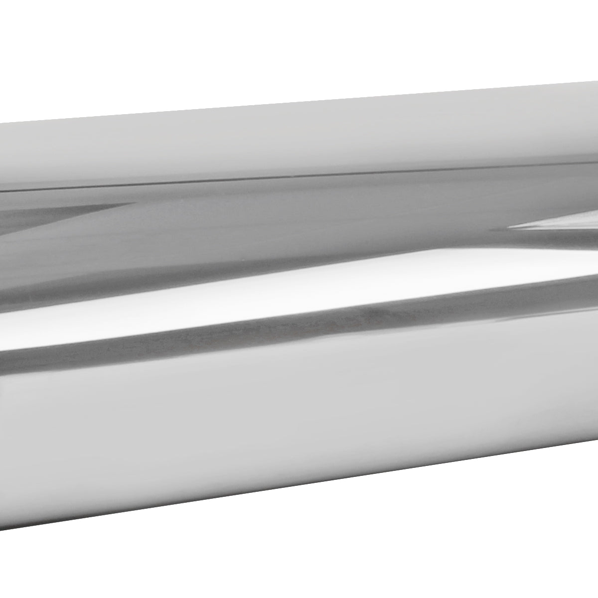 Universal 2.5" Inlet Stainless Steel Exhaust Muffler w/ Oval Tip