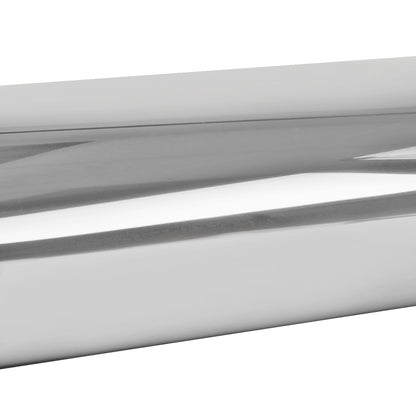 Universal 2.5" Inlet Stainless Steel Exhaust Muffler w/ Oval Tip
