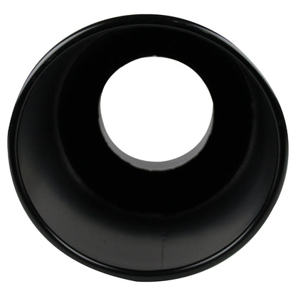 Universal 4" Inlet/8" Outlet Black Stainless Steel Bolt-On Angled Exhaust Tip