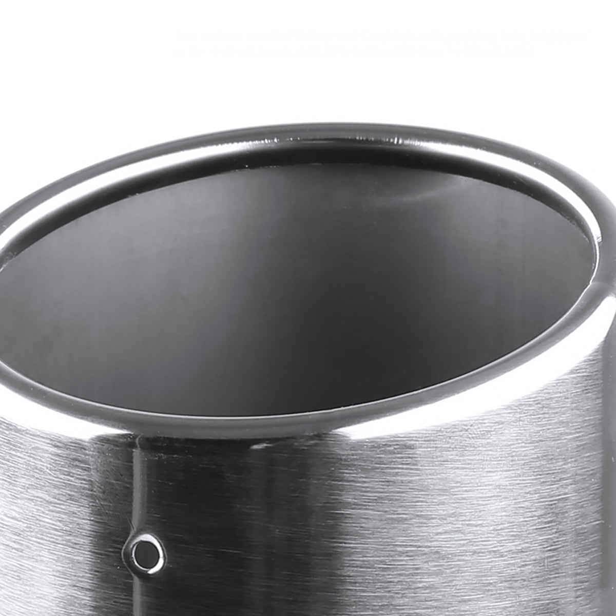 Universal 2.5" Inlet/4.125" Outlet Chrome Stainless Steel Angled Exhaust Tips - 2PC