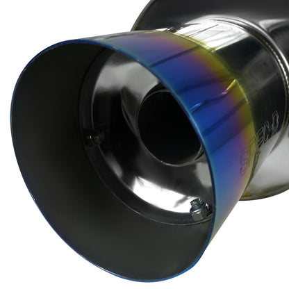 1994-1997 Honda Accord 4CYL T-304 Stainless Steel N1 Style Catback Exhaust System w/ Burnt Tip