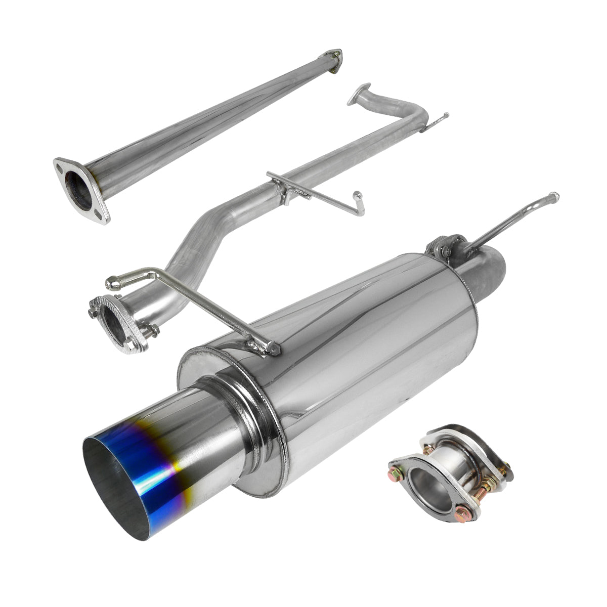 1998-2002 Honda Accord N1 Style Catback Exhaust System (Burnt Tip)
