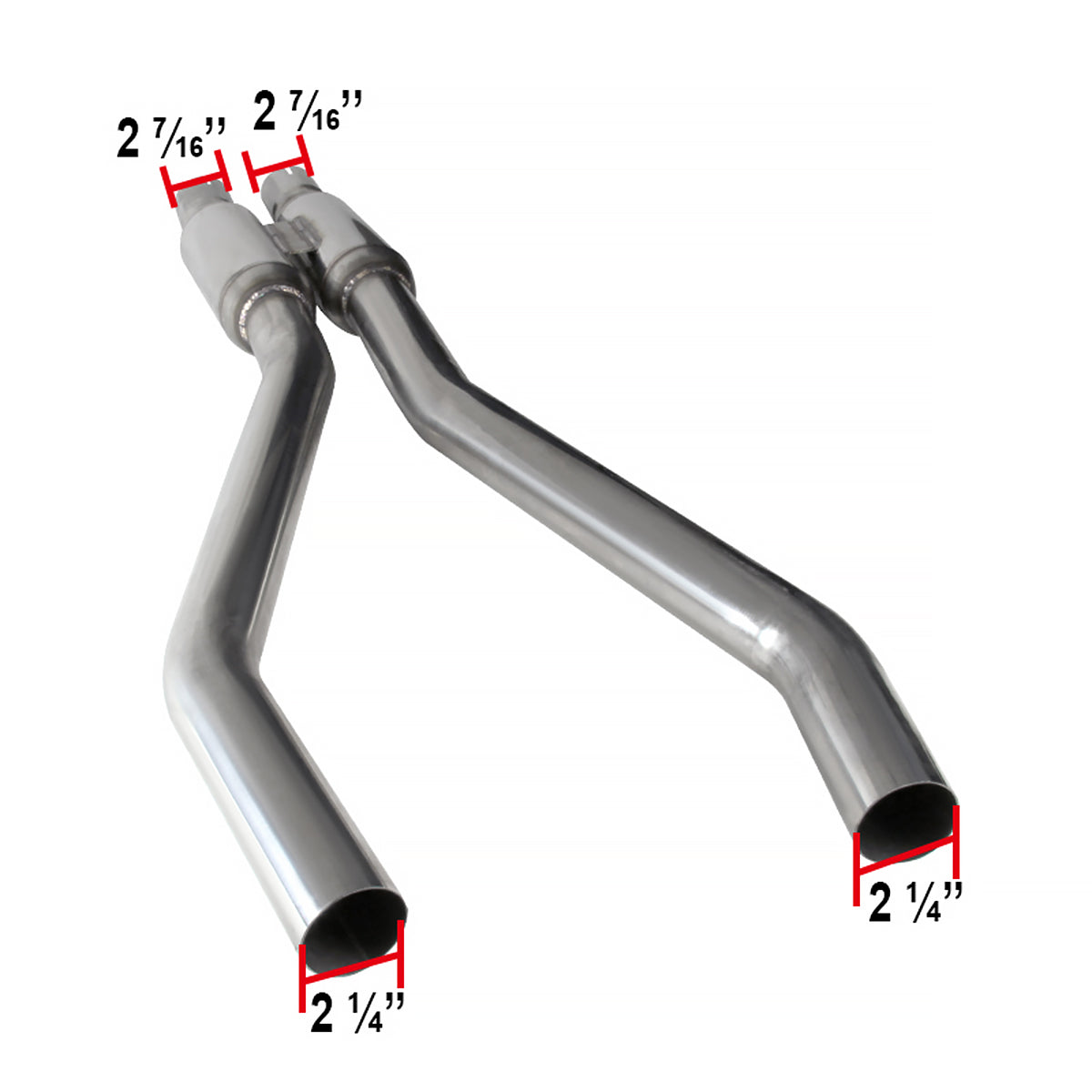 2010-2015 Chevrolet Camaro 3.6L V6 Stainless Steel Dual Catback Exhaust System