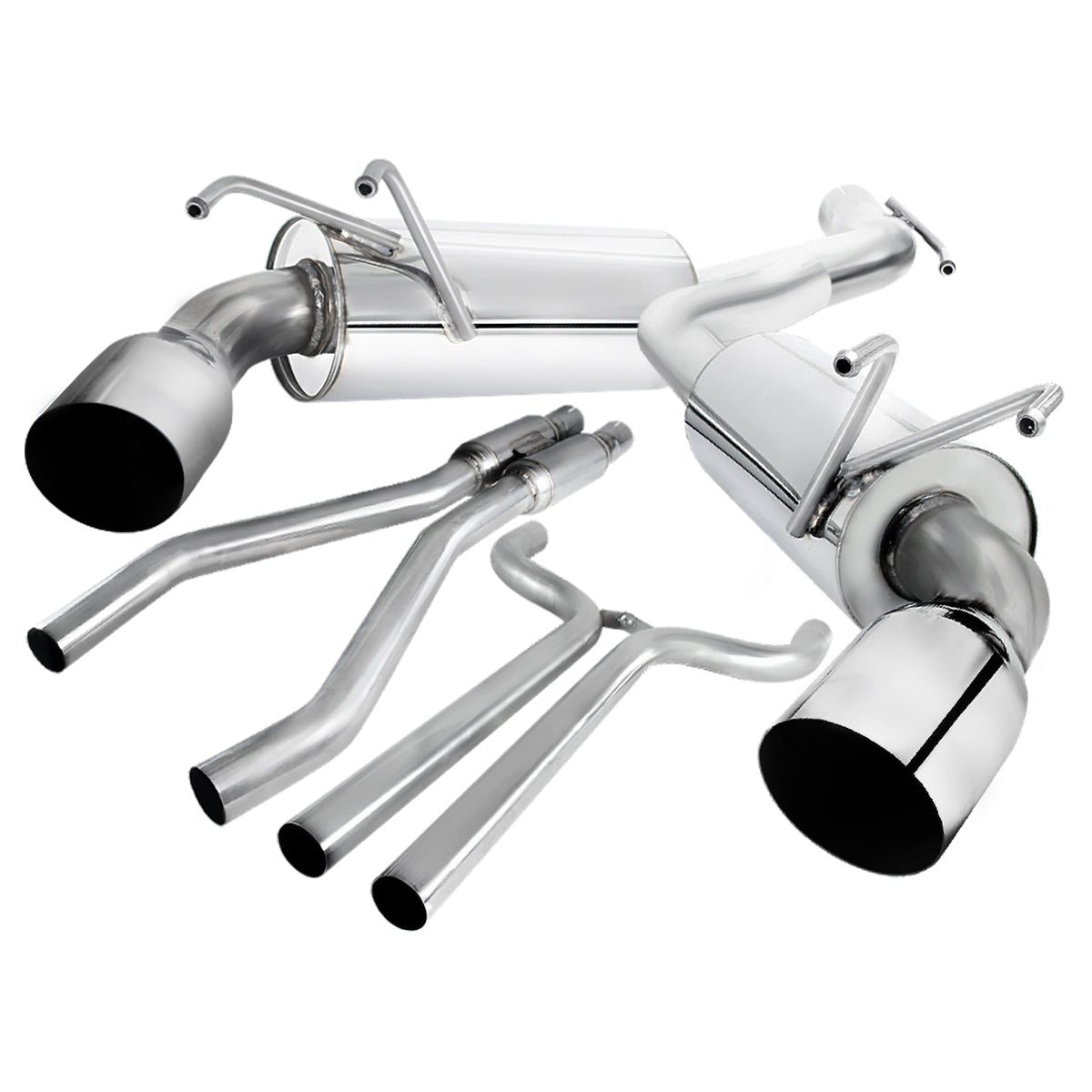 2010-2015 Chevrolet Camaro 3.6L V6 Stainless Steel Dual Catback Exhaust System