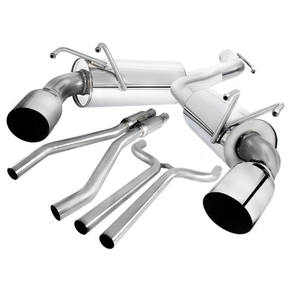 2010-2015 Chevrolet Camaro 3.6L V6 Stainless Steel Dual Catback Exhaust System