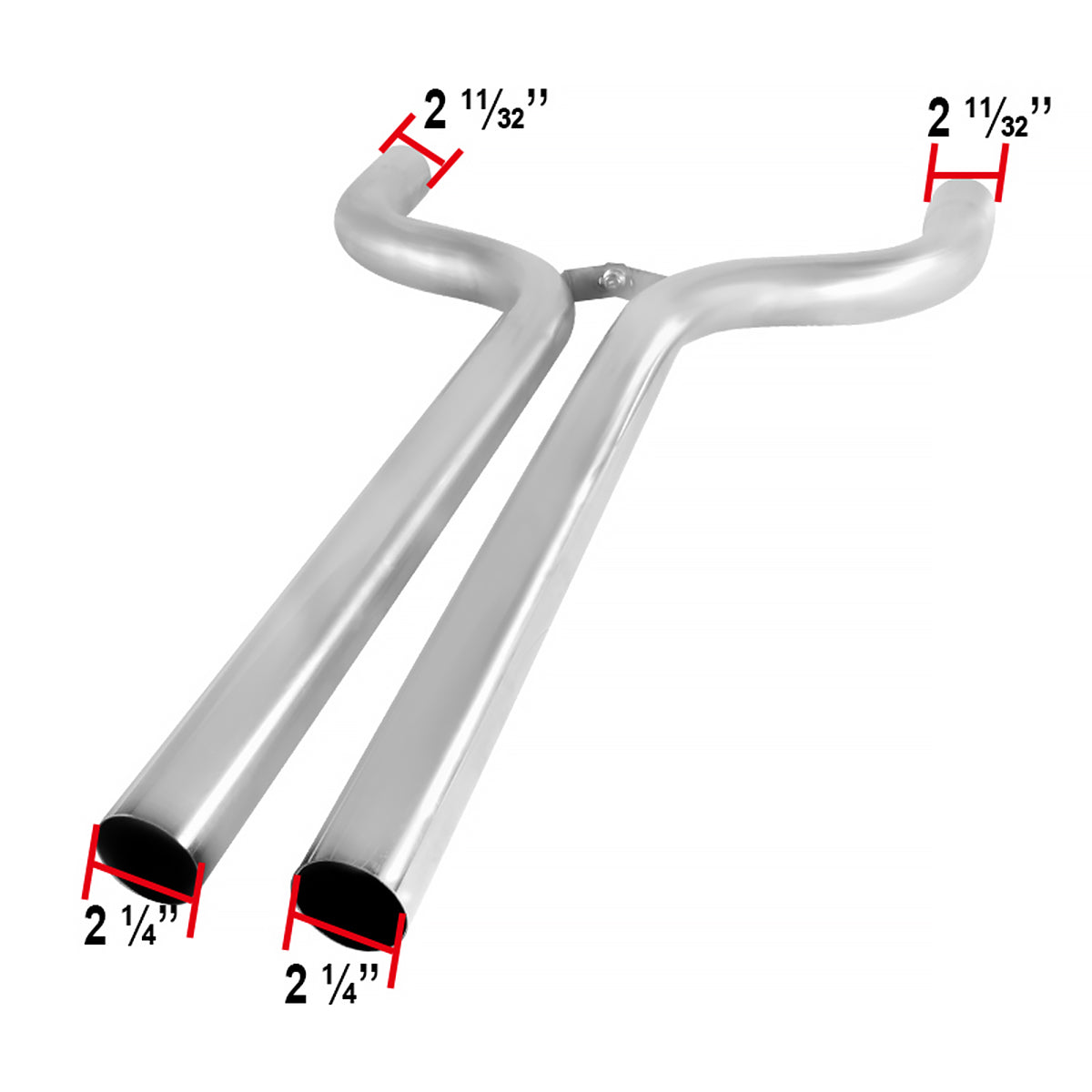 2010-2015 Chevrolet Camaro 3.6L V6 Stainless Steel Dual Catback Exhaust System (Burnt Tip)