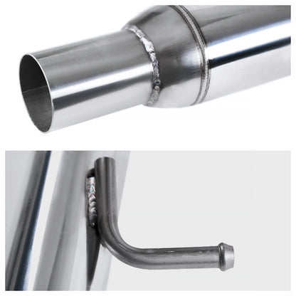2016-2021 Honda Civic Sedan 1.5L Turbo Stainless Steel Catback Exhaust System (Burnt Tip)