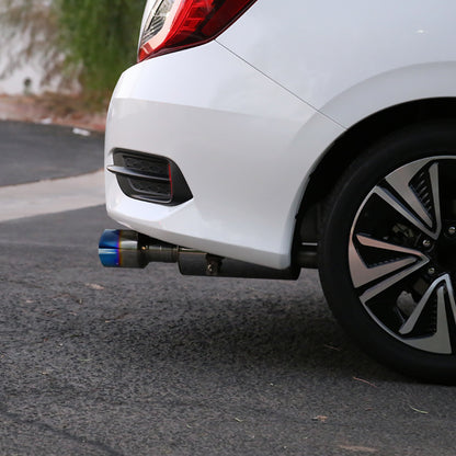 2016-2021 Honda Civic Sedan 1.5L Turbo Stainless Steel Catback Exhaust System (Burnt Tip)