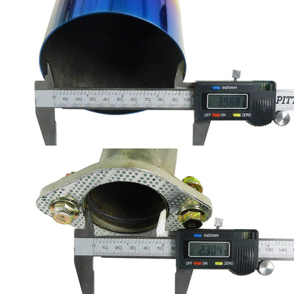 1988-1991 Honda Civic H/B DX Si Hatchback T-304 Stainless Steel N1 Style Catback Exhaust System w/ Burnt Tip