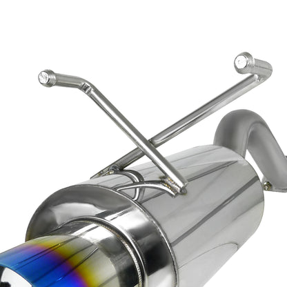 1992-1995 Honda Civic Hatchback T-304 Stainless Steel N1 Style Catback Exhaust System w/ Burnt Tip