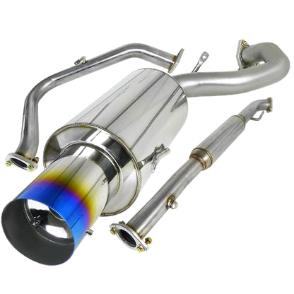 1995-1999 Mitsubishi Eclipse Non-Turbo T-304 Stainless Steel N1 Style Catback Exhaust System w/ Burnt Tip