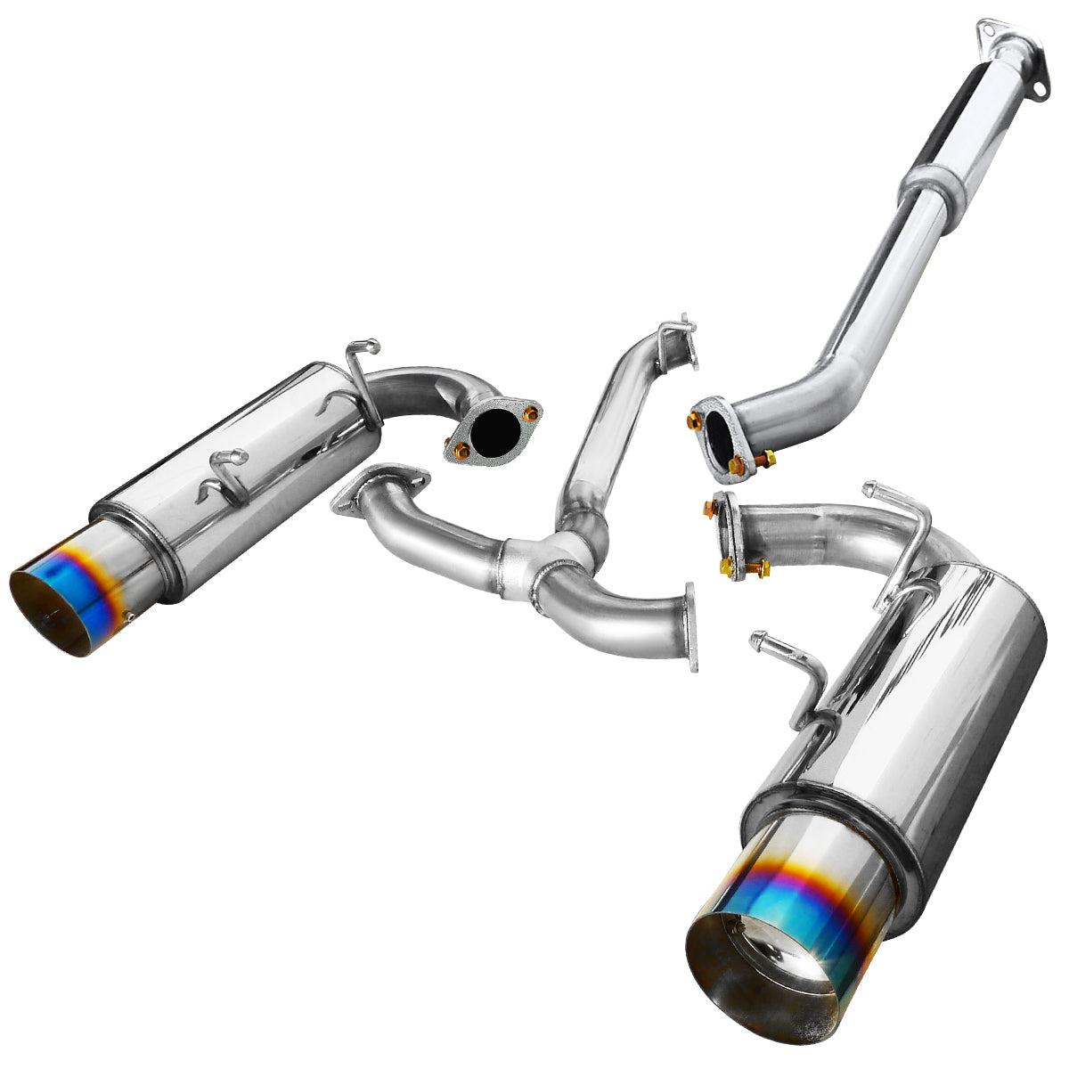 2012-2017 Scion FRS/ Subaru BRZ/ Toyota 86 Dual Muffler Catback Exhaust System (Burnt Tip)