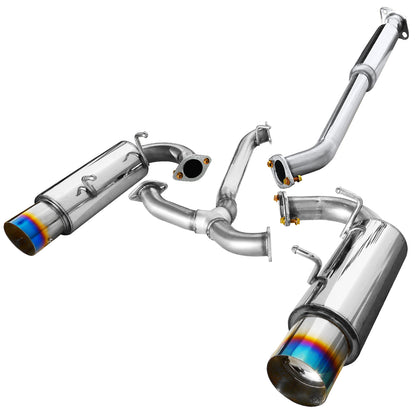 2012-2017 Scion FRS/ Subaru BRZ/ Toyota 86 Dual Muffler Catback Exhaust System (Burnt Tip)