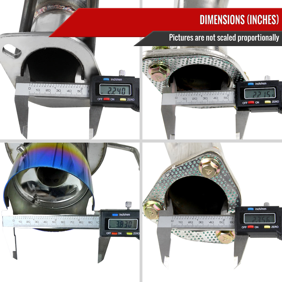 2002-2006 Acura RSX Type-S T-304 Stainless Steel N1 Style Catback Exhaust System w/ Burnt Tip