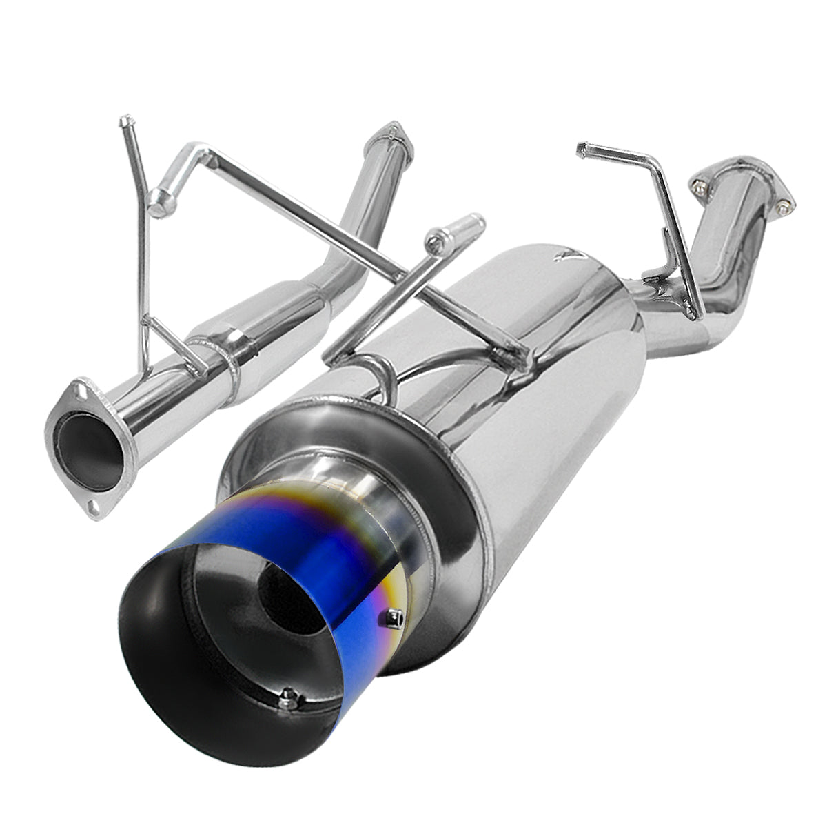 1989-1994 Nissan 240SX S13 T-304 Stainless Steel N1 Style Catback Exhaust System w/ Burnt Tip